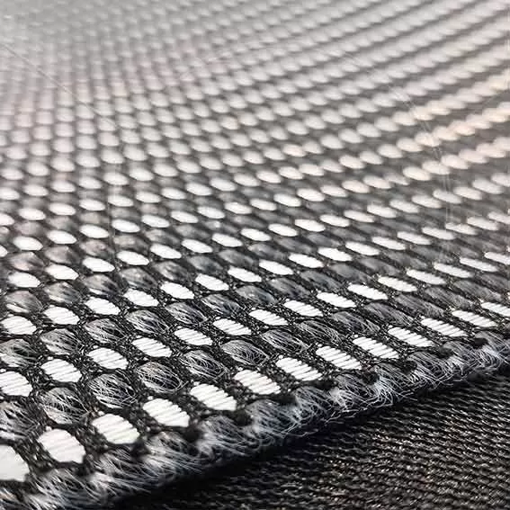 3D сетка white-black 1429 черно-белая для матрасов