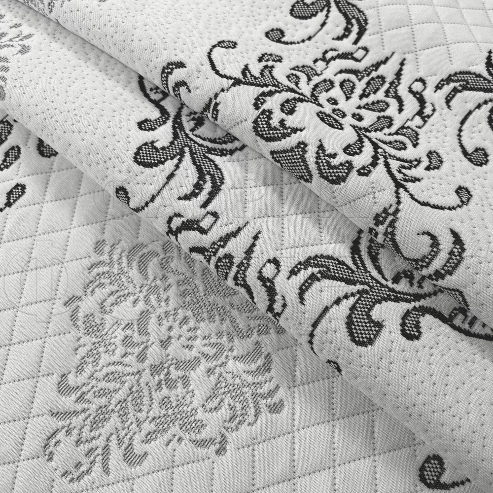 Трикотаж Фабрики Матрасная ткань X3478 black-white FS купить ОПТОМ Фортекс