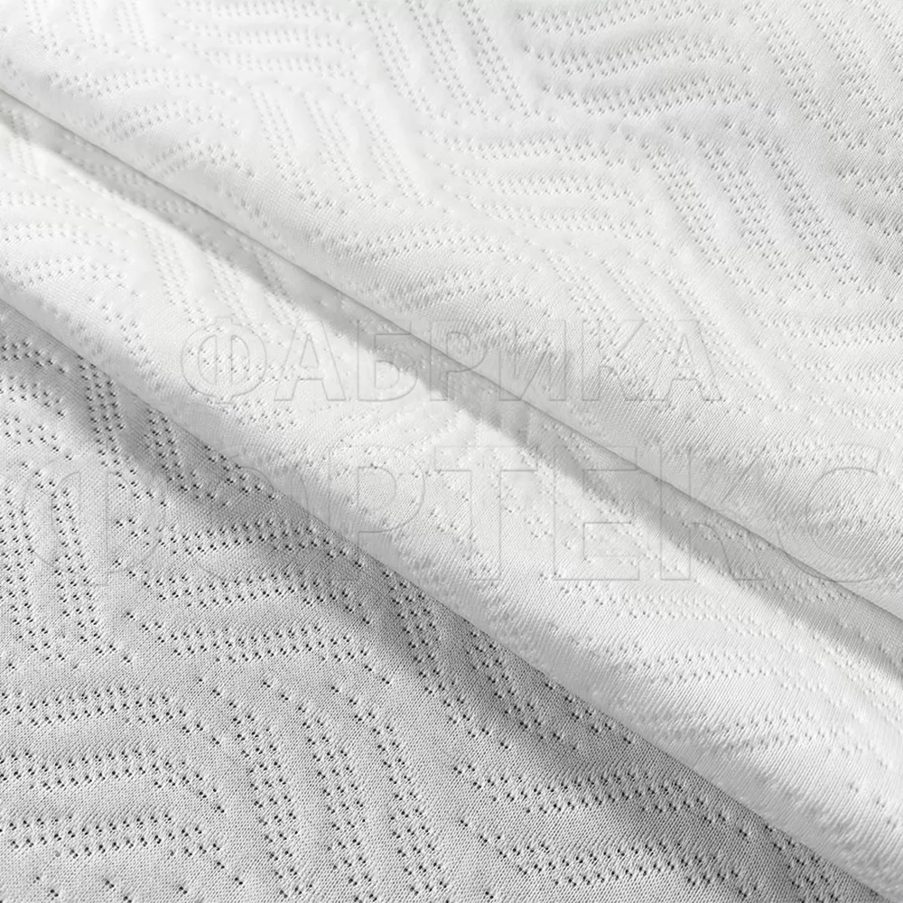 Трикотажное полотно WEATHIN FS белого цвета