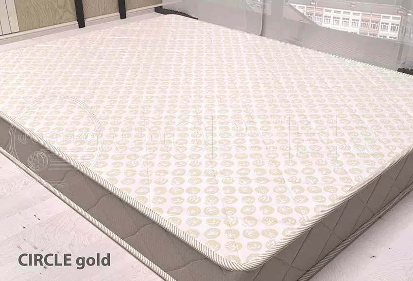 Ткань жаккард полиэстер для матраса CIRCLE gold