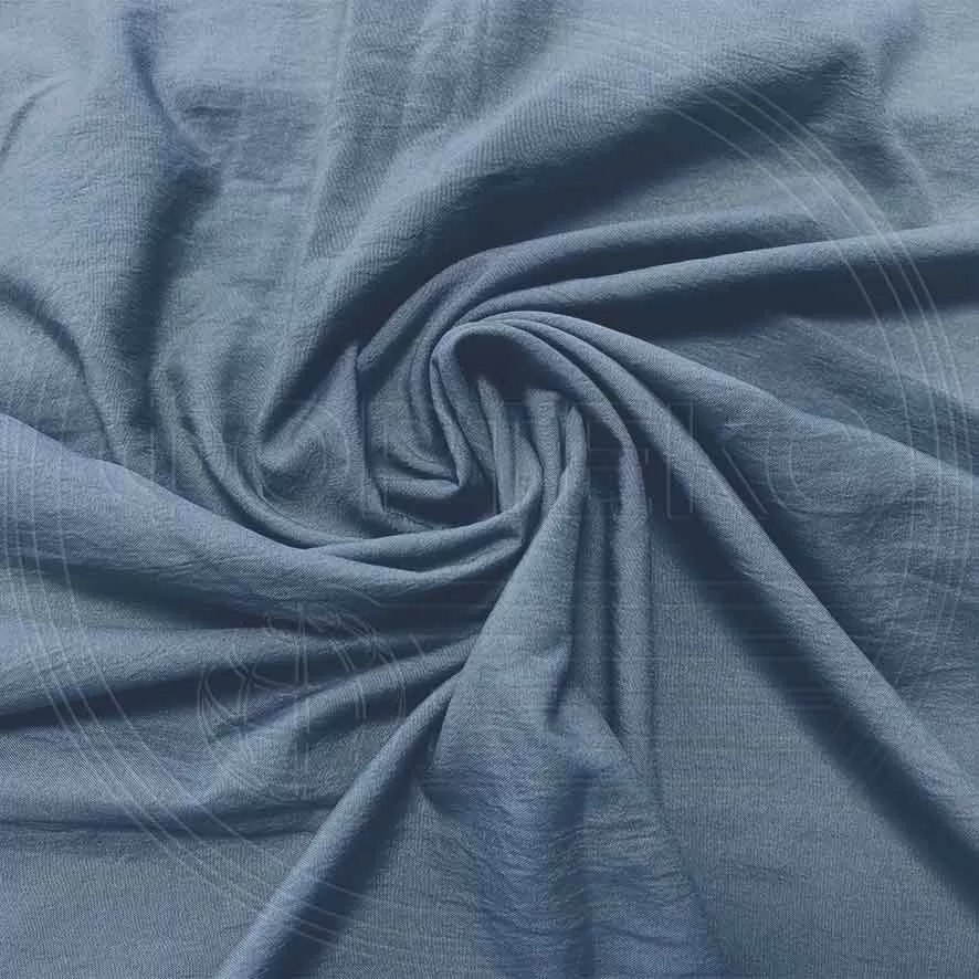 Микрофибра мятая 5BJ-Moonlight Blue 18-4027 C синий