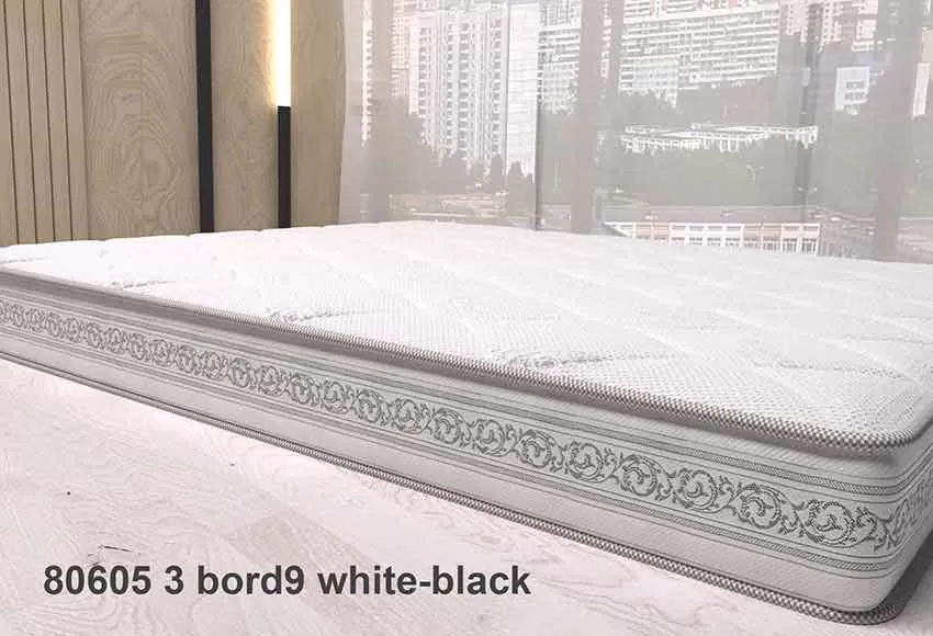 Жаккард синтетический 80605 3 bord9 white-black