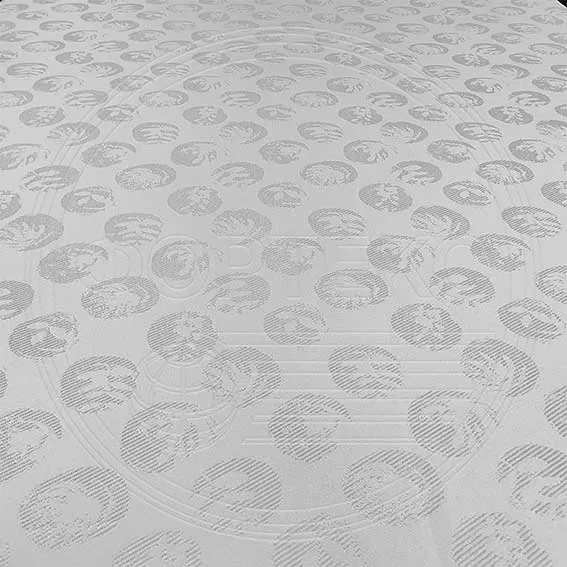 Матрасная ткань CIRCLE white