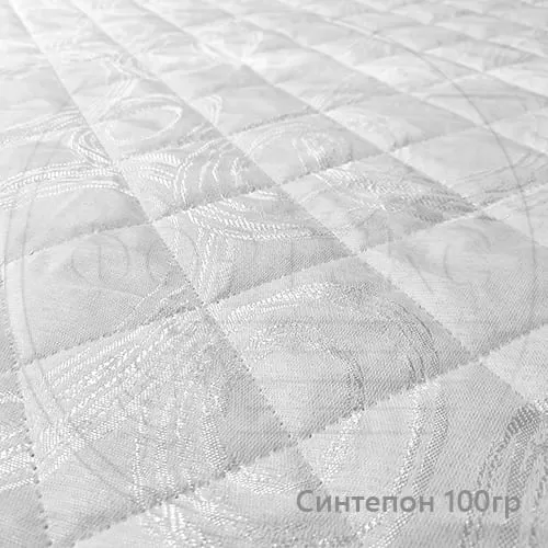 Термостежка №601, жаккард T144030-13B NEW MED белый, синтепон 100 гр.