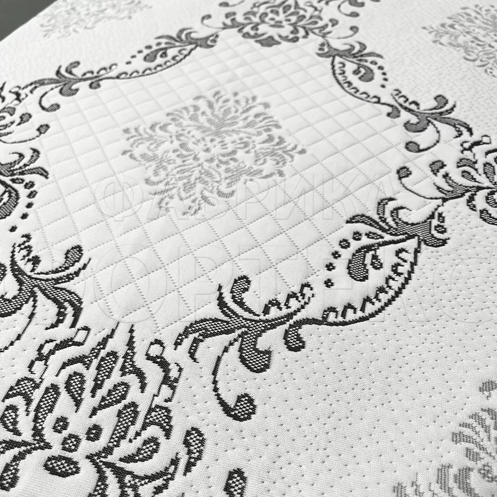 Трикотаж Фабрики Матрасная ткань X3478 black-white FS купить ОПТОМ Фортекс