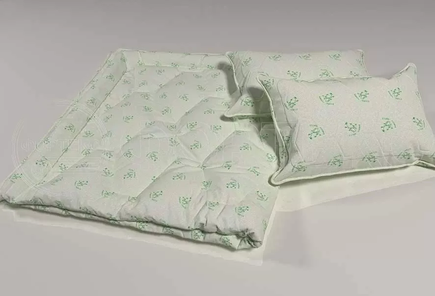 Ткань Тик полиэстер 6BJ-1069 Bamboo зеленый, бамбук, интерьер