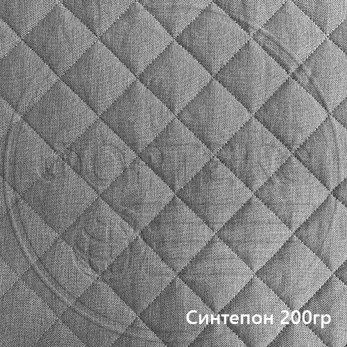 Термостежка №601 ромб, жаккард 38DN116 LIGHT GREY border, синтепон 200 гр.