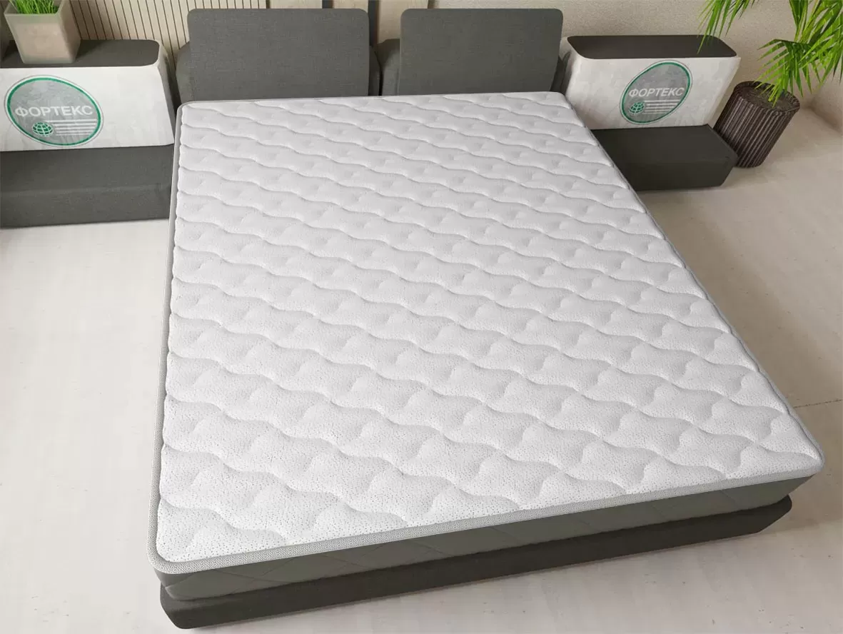 Матрасные комплектующие Матрасные ткани Трикотаж Матрасная ткань Точки хаос O215 белый купить ОПТОМ Фортекс