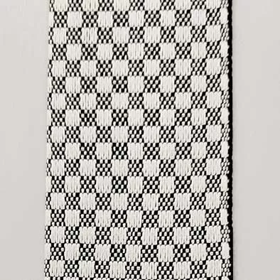 Лента окантовочная цветная АШ, шахматы 9.3 черная