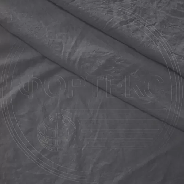 Микрофайбер мятый 5BJ-Charcoal Gray 18-0601 C темно-серый