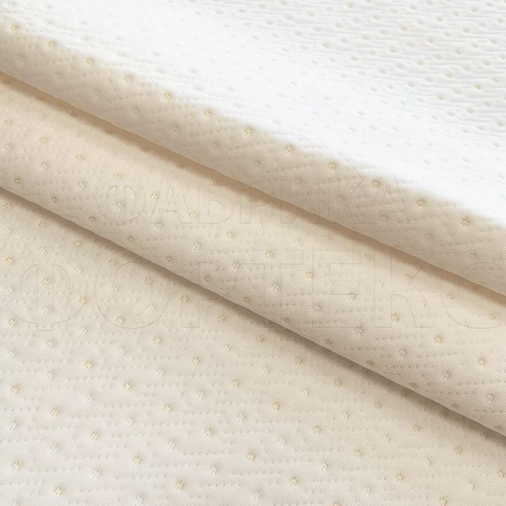 Матрасные комплектующие Матрасные ткани Трикотаж Матрасная ткань Точки X117 золотой купить ОПТОМ Фортекс