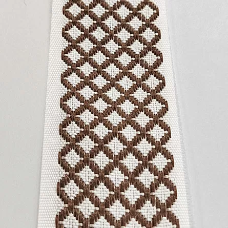 Лента окантовочная цветная AР ромб 8.1 коричневая