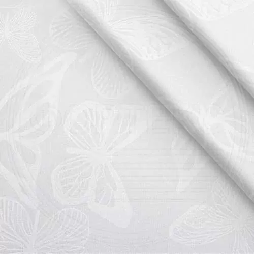 Микрофайбер набивной белый 5-83 white бабочки