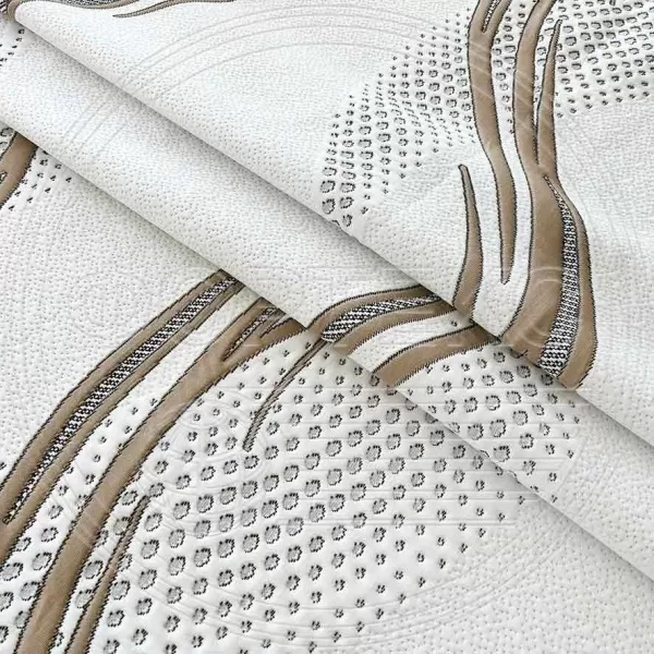 Трикотажное полотно ST 082-38 Black/Brown 8.4/ Grey 9.2 FS для производства матрасов