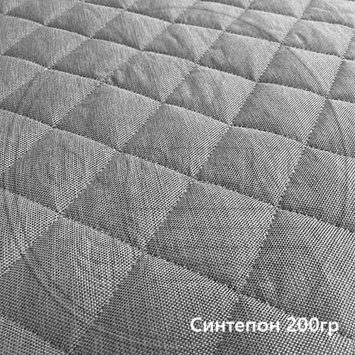 Термостежка №601, жаккард 38DN116 LIGHT GREY border, синтепон 200 гр