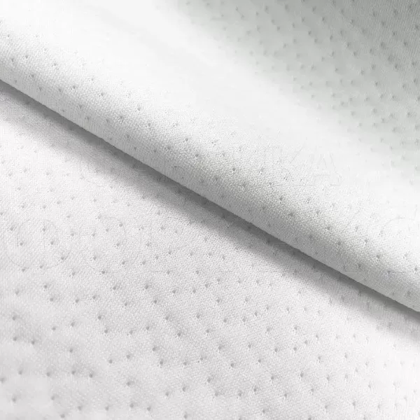 Матрасные комплектующие Матрасные ткани Трикотаж Матрасная ткань Точки хаос O215 белый купить ОПТОМ Фортекс