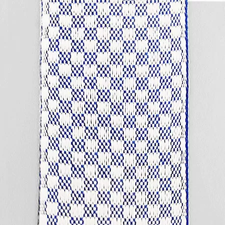 Лента окантовочная цветная АШ, шахматы 3.5 синяя