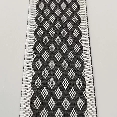 Лента окантовочная цветная AР-Ут ромб 9.3 черная