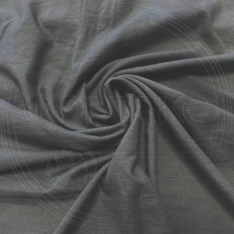 Микрофайбер мятый 5BJ-Charcoal Gray 18-0601 C темно-серого цвета