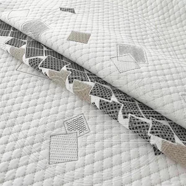 Трикотаж ST 037-43 Black/Brown 8.4/Grey 9.2 FS с геометрическим узором