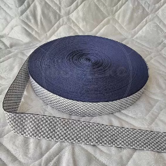 Лента окантовочная цветная АШ, шахматы 3.4 темно-синяя оптом