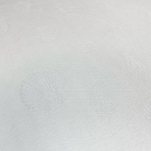 Трикотажное полотно FRTX 25 035 Ракушка Белый для матрасов и наматрасников