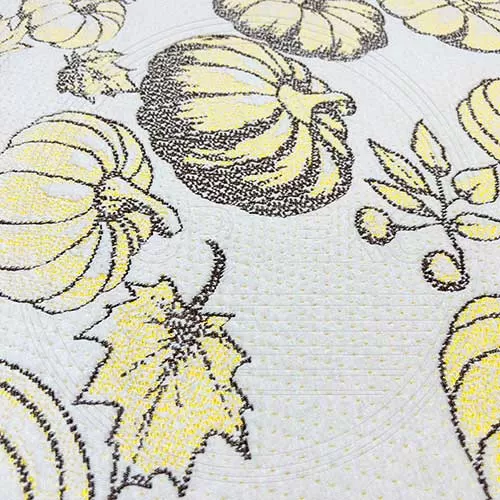 Трикотажное полотно FRTX 25 017 Тыква для матрасов