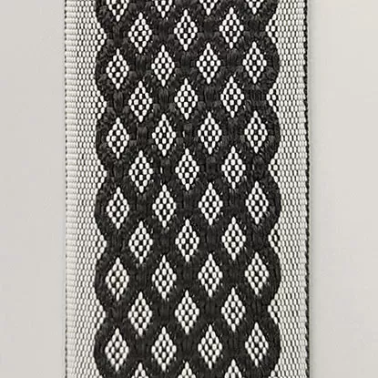 Лента окантовочная цветная AР-Ут ромб 9.3 черная