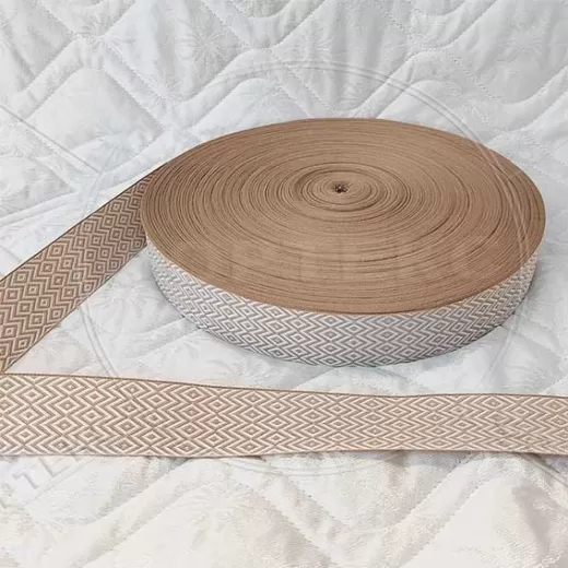 Лента окантовочная цветная А-РP 7.2 темно-бежевая