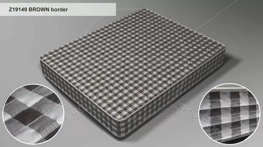 Ткань двойной жаккард для боковой части матраса Z19149 BROWN border