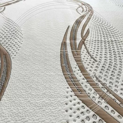 Трикотажное полотно ST 082-38 Black/Brown 8.4/ Grey 9.2 FS для производства матрасов проекция