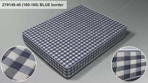 Ткань двойной жаккард для боковины матраса Z19149-40 BLUE border