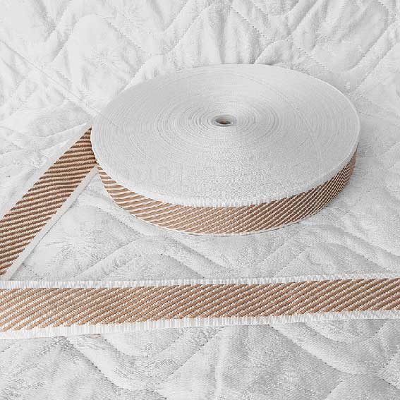 Лента окантовочная цветная A-Ос 7.2 темно-бежевая оптом