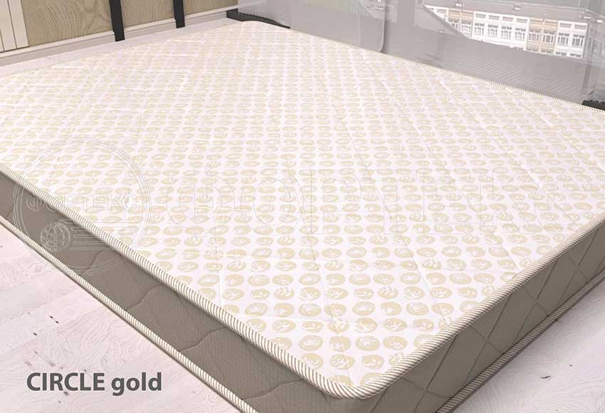 Ткань жаккард полиэстер для матраса CIRCLE gold