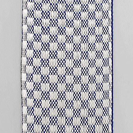 Лента окантовочная цветная АШ, шахматы 3.4 темно-синяя