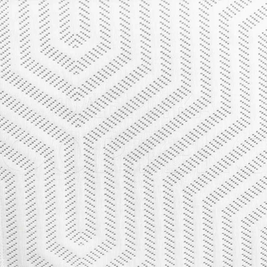 Трикотажное полотно ST 022-2-0-280 FS белый цвет, геометрия