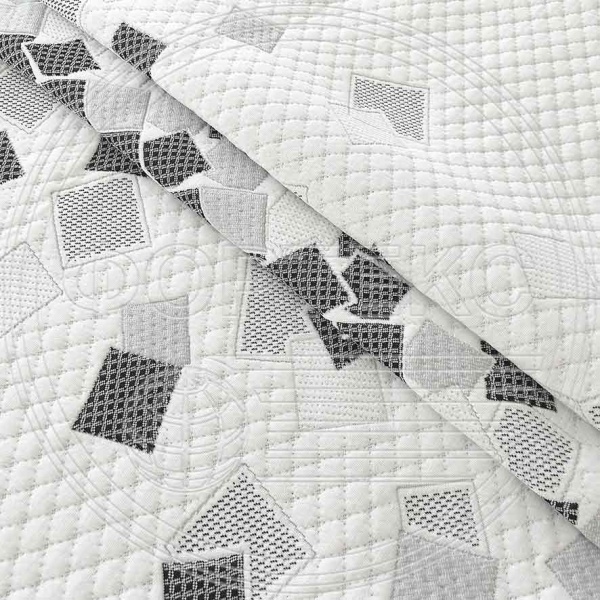 Трикотаж ST 037-43 Black/Grey 9.2/Blue 3.2 FS с геометрическим рисунком