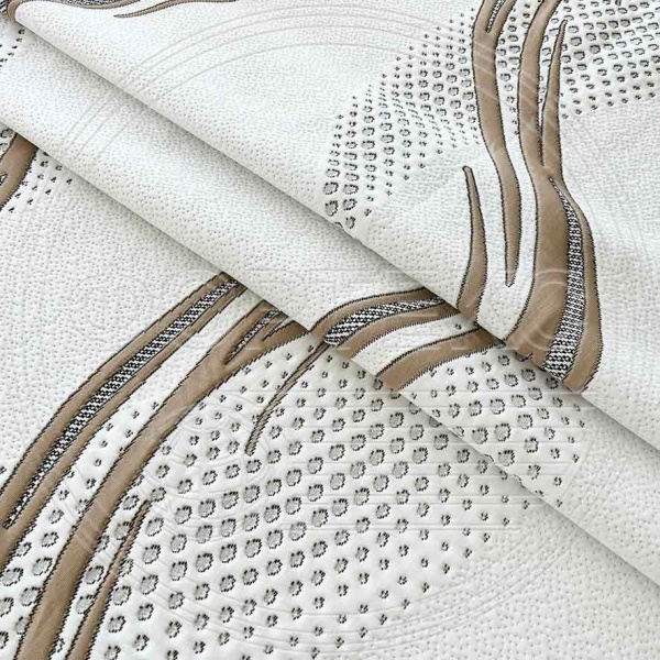 Трикотажное полотно ST 082-38 Black/Brown 8.4/ Grey 9.2 FS для производства матрасов