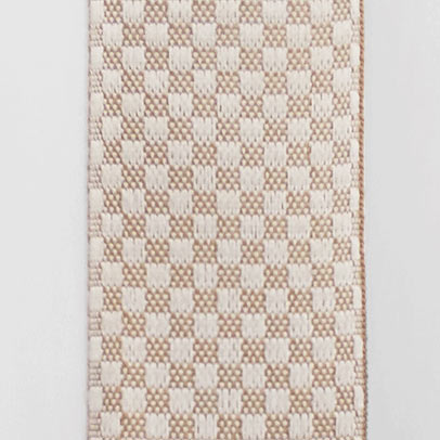 Лента окантовочная цветная АШ, шахматы 7.2 темно-бежевая