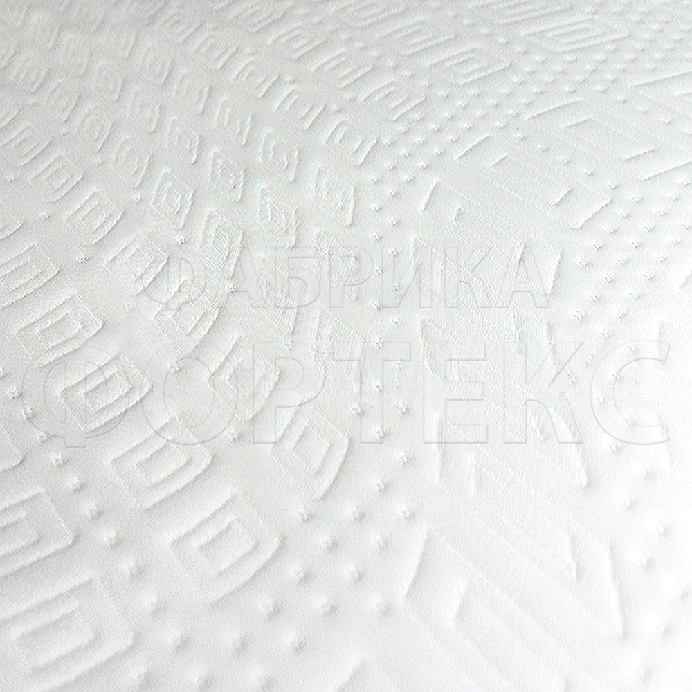 Трикотажное полотно BT015 180 FS белого цвета с абстрактным рисунком